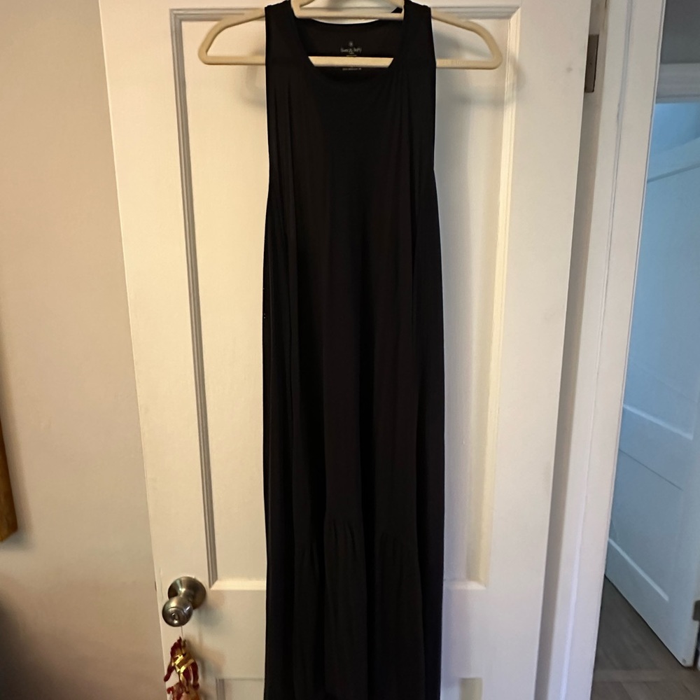 Sweaty Betty Black Racerback Maxi Dress